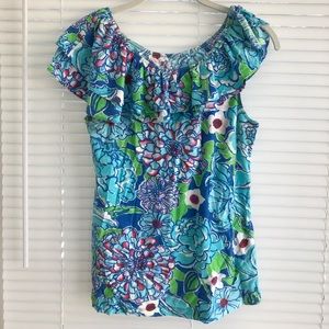 Lilly Pulitzer ruffle top